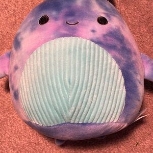 NWT Squishmallows 7-7.5" Cyan the Blue Whale Plush Soft Kellytoy